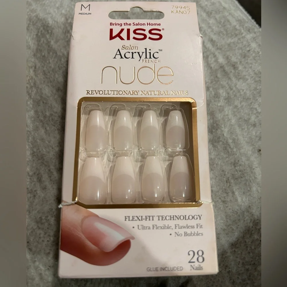 Kiss Acrylic Gel Press on Nails Bundle, short, medium & long artificial nails